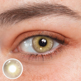 Lentes de contato de cor marrom alecrim